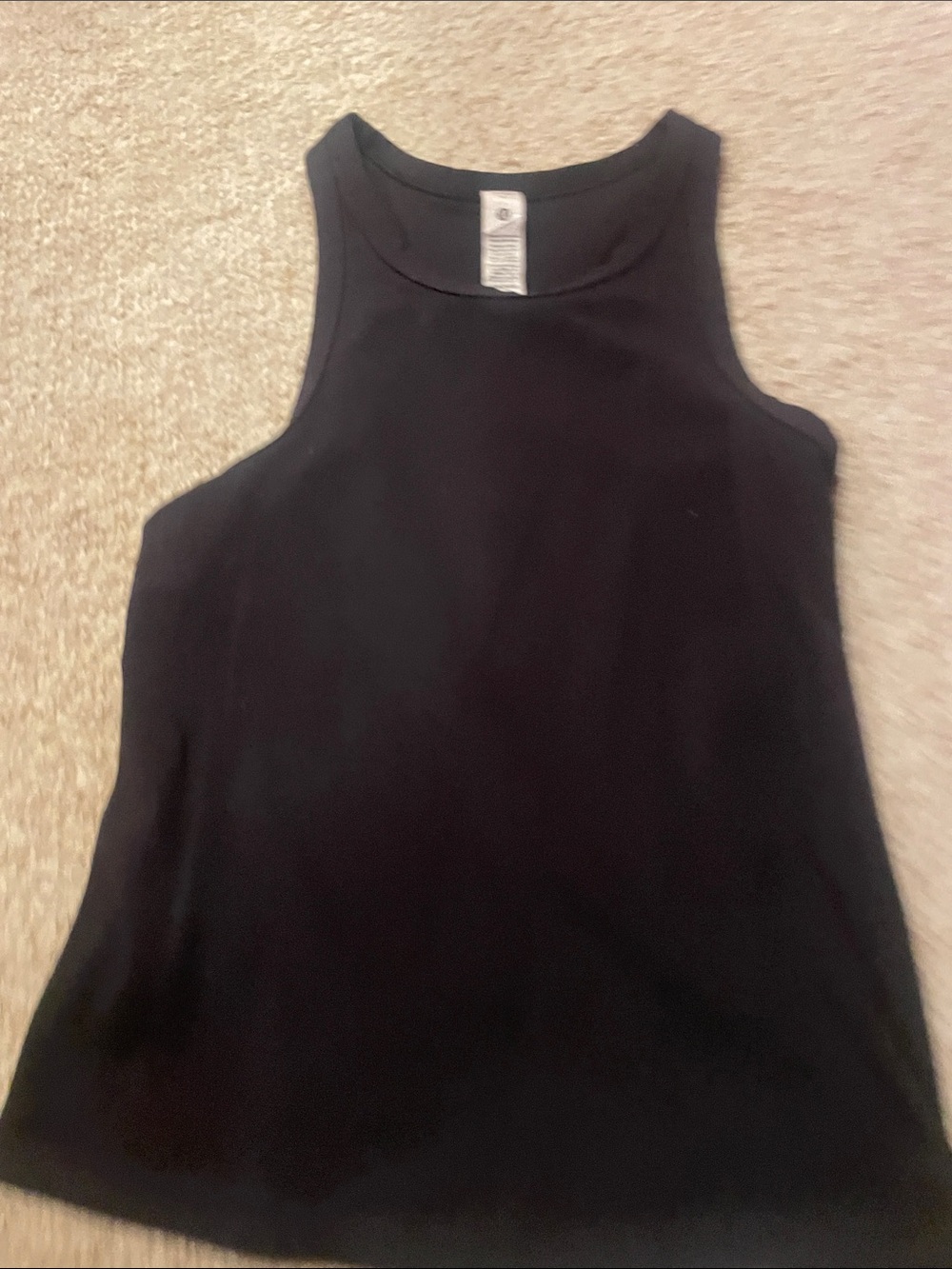 lululemon athletica Black High-Neck Athletic Tank